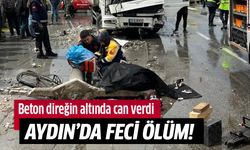Beton direğin altında can verdi!