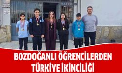 Bozdoğanlı öğrencilerden Türkiye ikinciliği