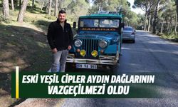 Eski yeşil cipler Aydın dağlarının vazgeçilmezi oldu