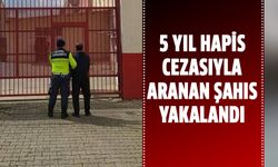 5 yıl hapis cezasıyla aranan şahıs yakalandı!