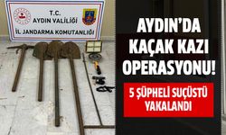 Aydın'da kaçak kazıya suçüstü!
