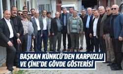 Başkan Künkcü’den Karpuzlu ve Çine’de gövde gösterisi