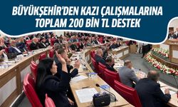Büyükşehir'den kazı çalışmalarına toplam 200 bin TL destek