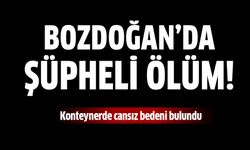 Bozdoğan'da şüpheli ölüm