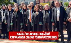 Nazilli'de avukatlar çelenk koyma töreni gerçekleştirdi!