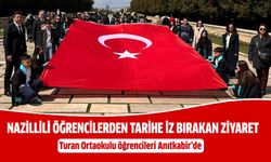Nazillili öğrencilerden tarihe iz bırakan ziyaret