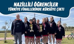 Nazillili öğrenciler Türkiye finallerinde kürsüye çıktı