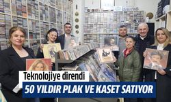 50 yıldır plak ve kaset satıyor