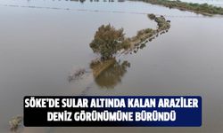 Sular altında kalan araziler deniz görünümüne büründü