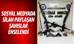 Sosyal medyada silah paylaşan şahıslar enselendi!