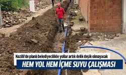 Nazilli'de yol ve içme suyu çalışması