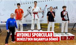 Aydınlı sporcular Denizli’den dereceyle döndü
