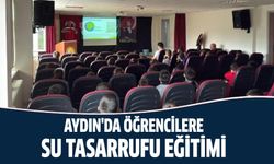 Aydın'da öğrencilere su tasarrufu eğitimi