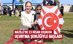Nazilli’de 23 nisan coşkusu uçurtma şenliğiyle başladı