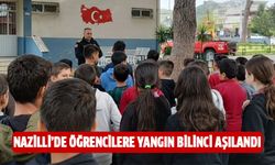 Nazilli’de öğrencilere yangın bilinci aşılandı