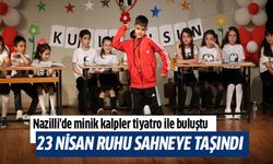 Nazilli'de minik kalpler tiyatro ile buluştu