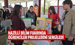 Nazilli bilim fuarında öğrenciler projelerini sergiledi