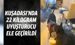 Kuşadası'nda 22 kilogram uyuşturucu ele geçirildi