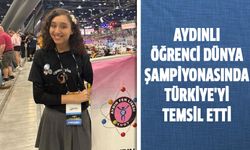 Aydınlı öğrenci dünya şampiyonasında Türkiye'yi temsil etti