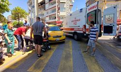 Yolun karşısına geçmek isteyen kadına taksi çarptı: 1 yaralı