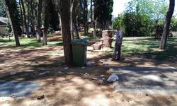 Bu park bir gecede bu hale geldi