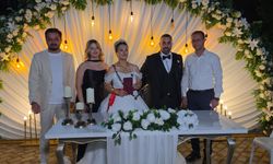 Kuyucak'ta mutluluğa "evet" dediler.. Arif Yılmazoğlu ve Ümmü Tekeli'nin mutlu günü