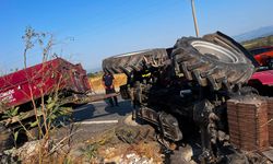 Kontrolden çıkan traktör devrildi: 1 yaralı