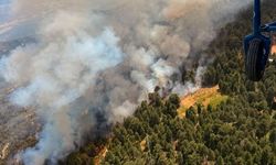 Kuyucak'ta alevlerle mücadele sürerken meteoroloji kritik saatlere dikkat çekti