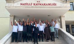 MHP Nazilli İlçe Teşkilatı mazbatasını aldı.. Yorgancı resmen göreve başladı