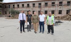 Nazilli'de iki okulda deprem güçlendirmesi sürüyor