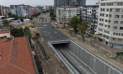 Aydın Yeni Dörtyol Köprülü Kavşağı'nda çalışmalar sürüyor