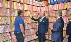Çine Adliyesi'nde incelemelerde bulundular