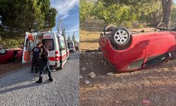 Otomobil takla attı: 1 yaralı