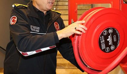 AYTO personeline temel yangın eğitimi verildi