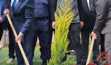 Köşk'te fidanlar toprakla buluştu