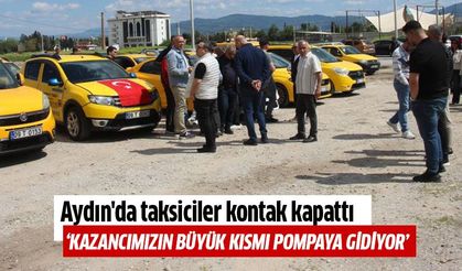 Aydın'da taksiciler kontak kapattı!