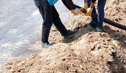 Şahnalı’da içme suyu hattı yenileniyor