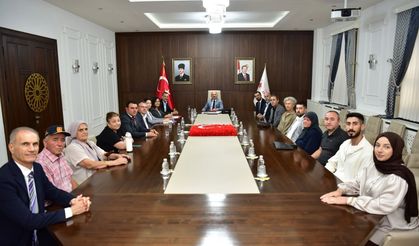 Vali Varol, şehit yakınları ve gazileri makamında ağırladı