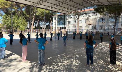 Aydın'da miniklerin antrenmanları devam ediyor