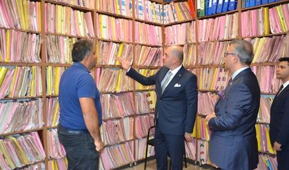 Çine Adliyesi'nde incelemelerde bulundular