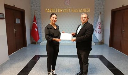 Nazilli'de acil bakım hemşireleri sertifikalarını aldı