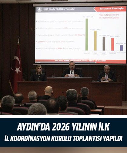 Aydın’da 2026 yılının ilk İl Koordinasyon Kurulu toplantısı yapıldı