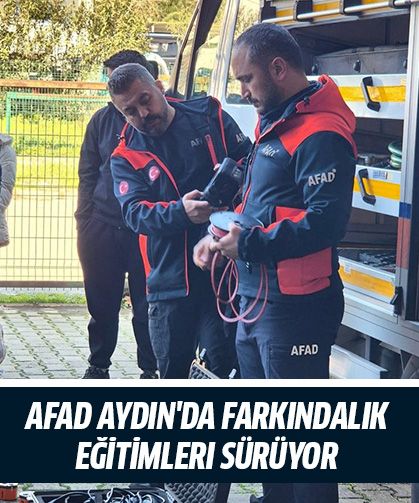 AFAD Aydın'da farkındalık eğitimleri sürüyor