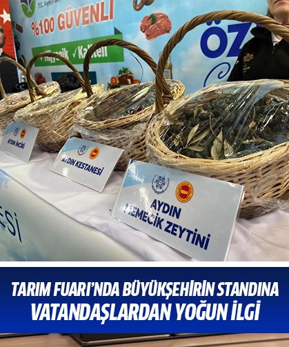 Tarım Fuarı’nda büyükşehirin standına vatandaşlardan yoğun ilgi