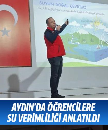 Aydın’da öğrencilere su verimliliği anlatıldı
