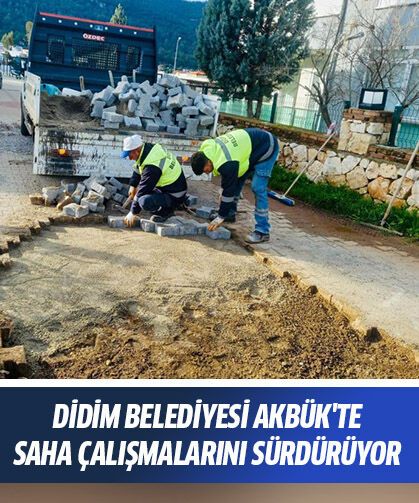 Didim Belediyesi Akbük'te saha çalışmalarını sürdürüyor