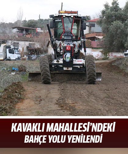 Kavaklı Mahallesi’ndeki bahçe yolu yenilendi