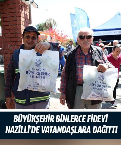 Büyükşehir binlerce fideyi Nazilli’de vatandaşlara dağıttı