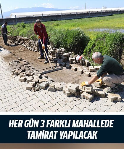 Nazilli Belediyesi’nden bakım ve tamirat atağı