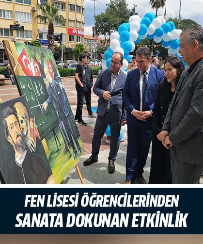 Fen Lisesi öğrencilerinden sanata dokunan etkinlik